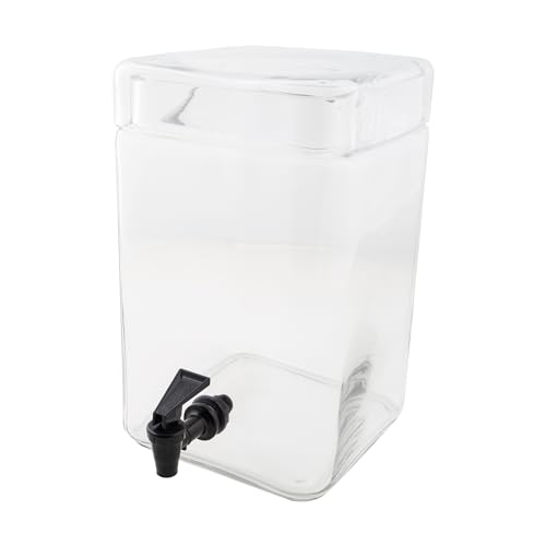Cal-Mil 1733-2 Square Infusion Dispenser, 2 Gallon, 12