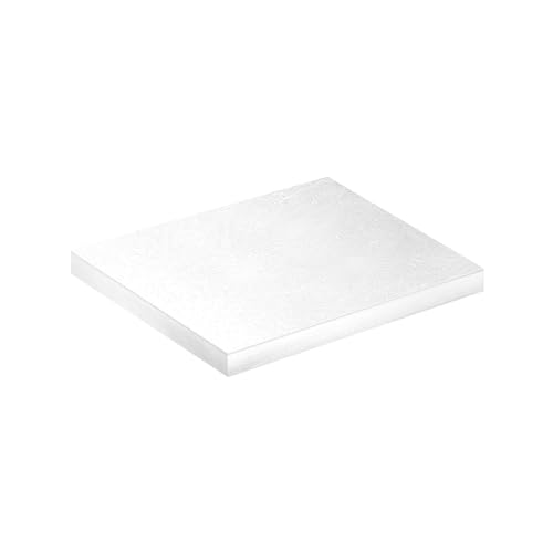 dekora - Base para Tartas Cuadrada - Medidas 30 x 30 cm - Bandeja de Cartón Rígido Recubierto con Papel de Aluminio - Apto para Contacto Alimentario y Reutilizable - Color Blanco