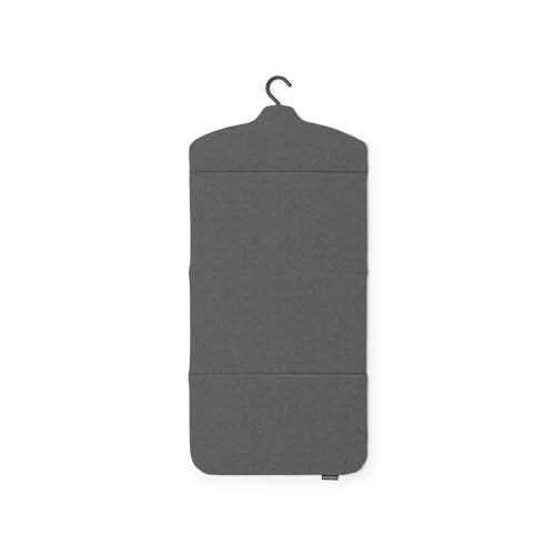 Brabantia - Tabla Plegable para Planchado Vertical - Superficie sólida Resistente al Calor - Gancho Colgador - Facilita el Planchado Vertical - 91,5 cm x 41 cm - Pepper Black