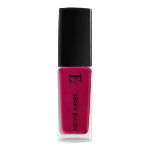 Image of Ellement Co Berry Blush Nail Polish 10 ml with rich berry pink shade delivers high gloss salon finish | ultra pigmented smooth application | quick drying formula | and long lasting chip resistant wear, perfect for parties, festive looks, daily glam, statement nails, and bold modern nail styling.