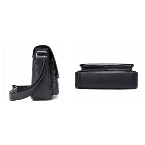 Genuine Leather Messenger Bags Mens Shoulder Bags Crossbody Bags Briefcases Casual Daypacks Waist Packs(Brown)3