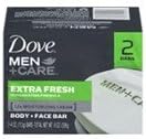 DoveBAR Mens Extra Fresh 2X4oz