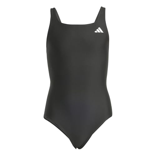 adidas Bambine e Ragazze V-Back Swimsuit Kids, Black, 11-12 Years