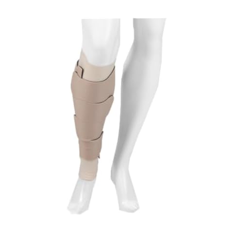 Juzo Reversible Versatile Support 30-60mmHg Calf Compression Wrap, Beige, L Max Long Cover