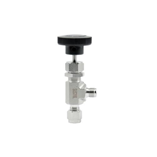 Vanne à pointeau de compression en équerre acier inoxydable 316 pour eau et gaz