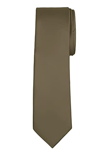 Jacob Alexander Solid Color Men s Regular Tie - Tan