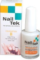 NAIL TEK FOUNDATION II RIDGE FILLING NAIL STRENGTHENER BASE COAT 15ML by Nail Tek