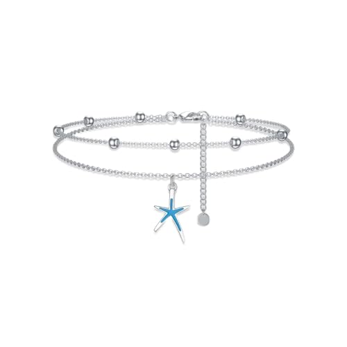 Image of Nature Style Bracelet for Women Charm Link Bracelet Adjustable Pineapple /Dragonfly /Butterfly /Daisy /Highland Cow Anklet Bracelet 925 Sterling Silver Anniversary Jewelry Birthday Gifts