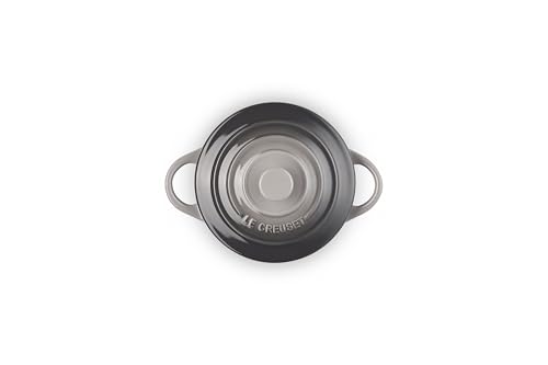 Image of Le Creuset Stoneware Mini Round Cocotte, 8 oz., Oyster