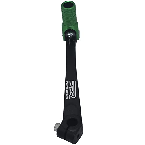 Image of CNC Aluminum Gear Shifter Lever, Foldable Gear Shift Lever Fit for 50cc 110cc 250cc CRF50 XR50 XR CRF Dirt Pit Monkey Bike Motorcycle ATV Quad Accessories Parts (Black&Green)