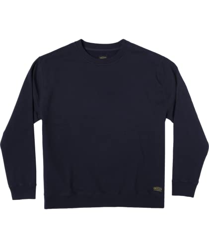 RVCA Mens Relaxed Fit Crewneck - Day Shift (New Navy, XX-Large)