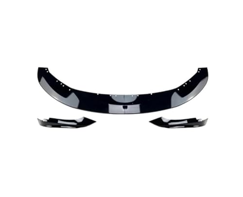 対応BMW 4シリーズ F33 F32 2014-2020 フロントリップスポイラー&コーナーステッカー - 外装改造アクセサリー(Black 3pcs)