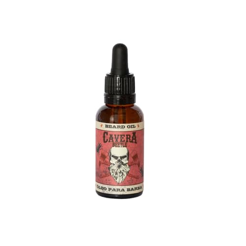 Cavera Beetle Aceite para Barba Hombre 30 ml Hidratación Profunda Suaviza Alínea Reduce el Frizz Con Aceites Esenciales y Aroma Masculino Duradero