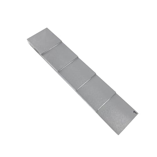 Bloque de calibración ultrasónico YFYIQI 5 pasos con acero 1018 de 1mm a 5mm para medidor de espesor ultrasónico miniatura 3