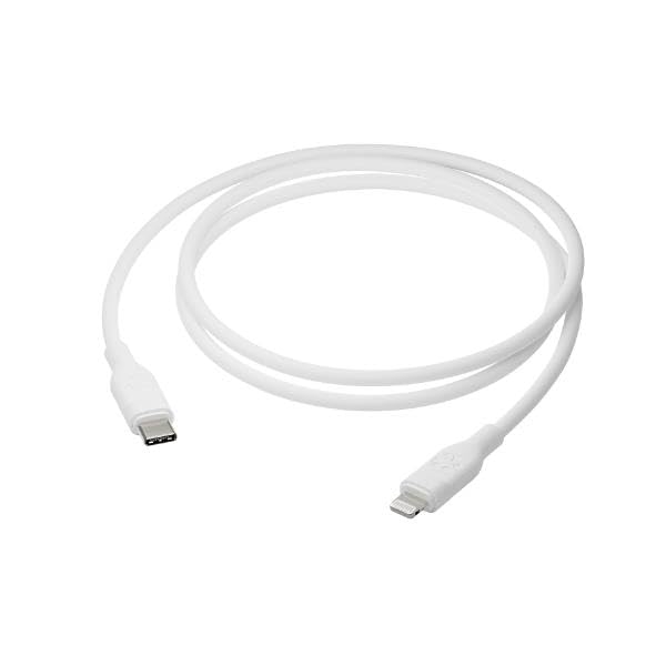 Cable USB-C a Lightning de 1,2 m RECARGAR PRO blanco ideal para el coche y oficina