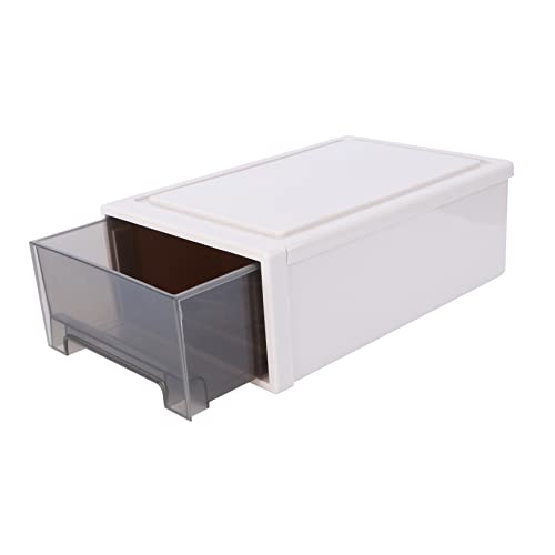 Cabilock 1Pc Transparent Drawer Storage Box for Clothing for Organizing Clothes Quilts Shoes Bedrooms Living Rooms Space Saving Design for Tidy Home Desktop Use