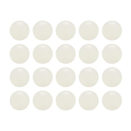 uxcell 20Pcs Nylon Bearing Balls 3/4" 19.05mm Polishing Solid Ball, G2 Precision, White