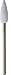 Mounted Silicone Polisher, Cone, White, Coarse Grit, 12 Pack | POL-460.01