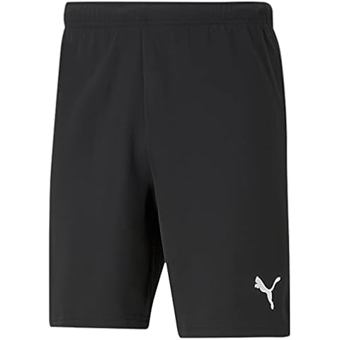 PUMA Men's Teamrise Sports Shorts, Black/White Cover