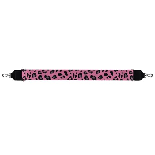 Image of TODIYADDU Pink Basic Leopard Daisy Purse Strap Girls Fashion Handbag Straps Crossbody Guitar Strap Purse Adjustable Wallet Strap Straps for Purses Suitable for Gifts Sports Photography Enthusiast