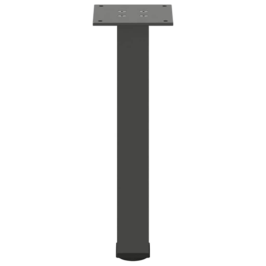 Set di 4 gambe per tavolino da caffè, altezza 42-44 cm, in acciaio verniciato a polvere, regolabili per tavolino da caffè, divano, panca, design moderno, per soggiorno, cucina, ufficio