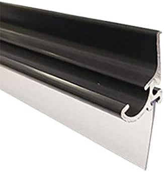 Gordon Glass® Oil Rubbed Bronze Framed Shower Door Replacement Drip Rail with Vinyl Sweep and Pre-Applied Mounting Tape - 35" Long