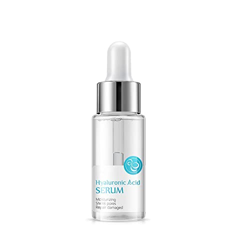 Hyaluronic Acid Serum, Anti Aging Face Serum 0.59fl.oz for Wrinkles, Fine Lines & Sensitive Skin, Hydrate Brighten and Moisturizing Skin