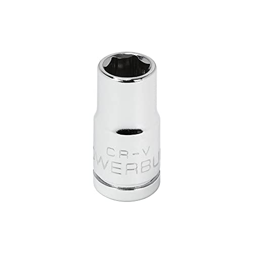 Powerbuilt 648274 1/4" Dr. 6 Pt. Sae Standard Socket, 9/32" #TOP22