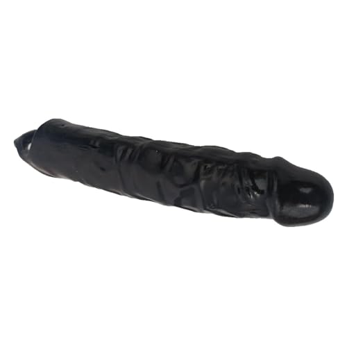 2024 Large 12inch New Soft Realistic Sleeve Extender Sheath for Men Male Enhancement Extension Sleeve HZ-Black-12 Inch