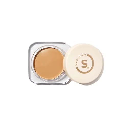 SHEGLAM Hydrating Cream Full Coverage Foundation Balm Long Lasting Concealer Face Foundation for Dry Skin - Wheat 0.81 Ounce (Pack of 1) Wheat