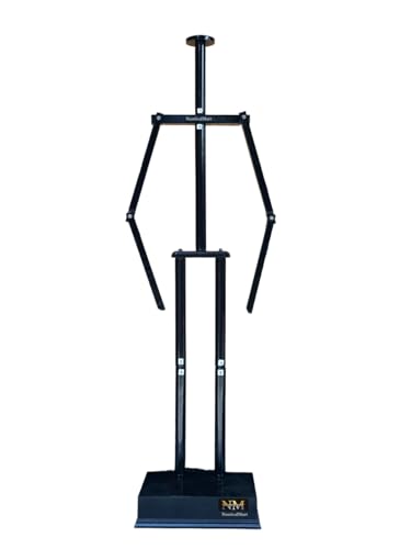 NauticalMart Medieval Suit of Armor Stand - Top Grade Wooden Display for LARP & Cosplay - 72 Inch Black Stand for Historical Reenactment - Easy Assembly for Collectors