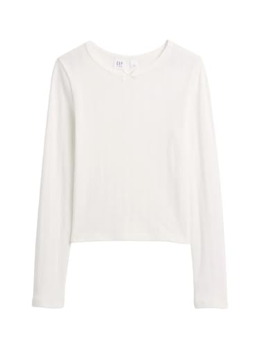Image of Gap Girls' Long Sleeve Ribbed Tee
