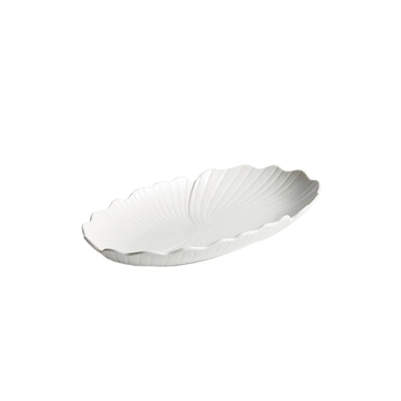 Talerz obiadowy kreatywny ceramiczny głęboki owalny talerz na rybę na parze do restauracji, kuchni, salonu, stołu jadalnego, aperitif zastawa stołowa (12 cali)