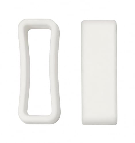 Image of Dreamy 22mm Silicone Smart Watch Strap Loops /Keepers Holder Retainer Loop Replacement - color Watch Band Loop (Pack of 2)