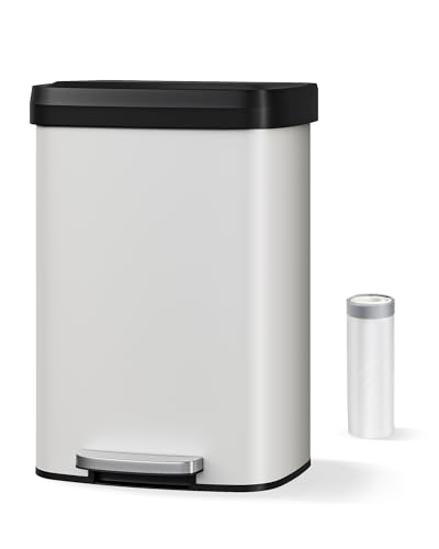 Caneca de Basura Metálica Takywep 13 Gallon con Tapa miniatura 7
