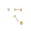 Renkovte-Flat-Screw-Back-CZ-Stud-EarringsSmall-Flat-Back-Cubic-Zirconia-Stud-Earrings-for-Helix-Cartilage-Tragus-Earlobe-Piercing-for-Women2mm-CZ-3mm-CZ-4mm-CZ-Gold-Color Renkovte Flat Screw Back CZ Stud Earrings,Small Flat Back Cubic Zirconia Stud Earrings for Helix Cartilage Tragus Earlobe Piercing for Women,2mm CZ 3mm CZ 4mm CZ Gold Color