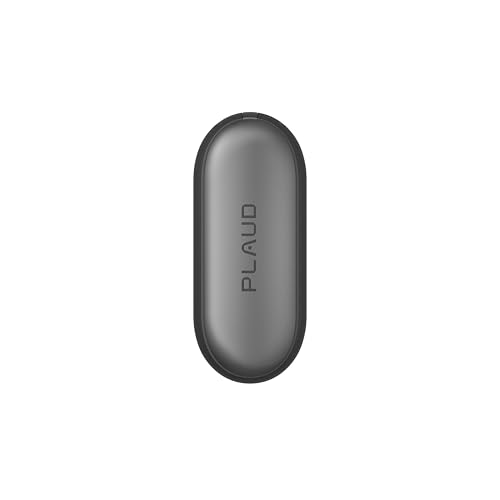 Plaud NotePin S AI Voice Recorder-Black Wearable AI Notetaker AI Transcribe & Summarize Support 112 Languages 64GB Memory Audio Recorder for Meetings Interviews with 4 Accessories