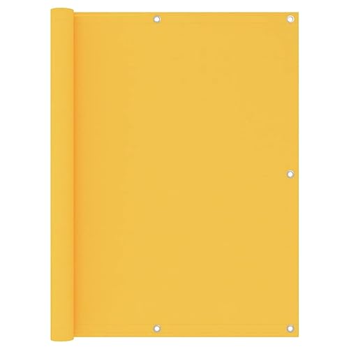 Bussandri Exclusive - Balkon-Sichtschutz Gelb 120x500 cm Oxford-Gewebe