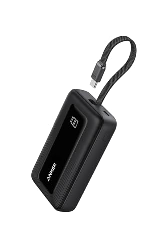 Anker Zolo Power Bank (10000mAh, 30W, Built-In USB-Cケーブル) (モバイルバッテリー...