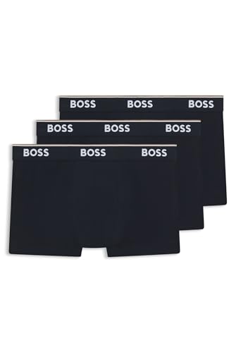 BOSS Hugo Herren Trunk 3p Co/EL Boxershorts, New - Open Blue480, M