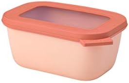 Mepal  Multi Bowl Cirqula Rectangular  Food Storage Container with Lid - Suitable as Airtight Storage Box for the Fridge & Freezer, Microwave Container & Servable Dish  750 ml  Nordic Black
