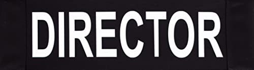 Filmcraft Printed Director's Chair Canvas Printed Film Set Position Director, Producer, Actress, Actor, CAST, VIP (Black Extra Large - Director)