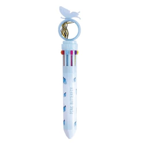 Stylo à bille multicolore rétractable motif traditionnel chinois écriture