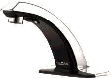 Sloan ETF-80-4-B Bathroom Faucet, Optima Box Mount Transformer, Automatic w/Trim Plate - Chrome