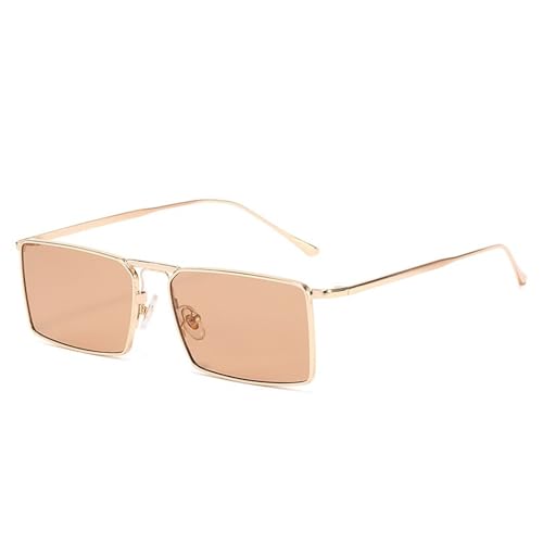 Lunettes de soleil de conduite et outdoor monture métal carrée