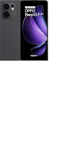 OPPO Reno Reno13 F 5G AI Smartphone, Tripla fotocamera 50+8+2MP, Selfie 32MP, Display 6.67” 120HZ AMOLED FHD+, 5800mAh, RAM 8GB(Esp4GB/6GB/8GB)+ROM 256GB, [Versione Italia], Graphite Grey