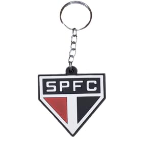 Chaveiro Emborrachado S&atilde;o Paulo Time Alto Relevo spfc