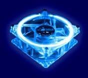 Corp. 80mm Cooling Fan with Ultra Violet Clear Blue LED CCF80UVBL
