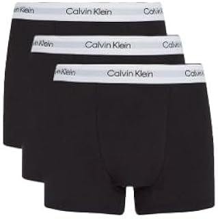 [カルバンクライン] ボクサーパンツ Icon コットンストレッチ Relaxed Fit 3枚セット レギュラー丈 NBNB4286 ブラック(ホワイトベルト) [並行輸入品]