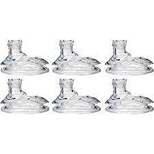Nuby (3 Packs) 6 Count Super Spout No Spill Replacement Spouts, Clear